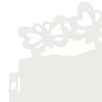 Bordure per prato 10 pezzi Bianco 103 x 0,05 x 22 cm Acciaio