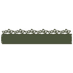 Bordure per prato 30 pezzi Verde oliva 103 x 22 cm Acciaio