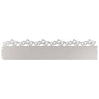 Bordure per prato 10 pcs Argento 103 x 0,05 x 22 cm