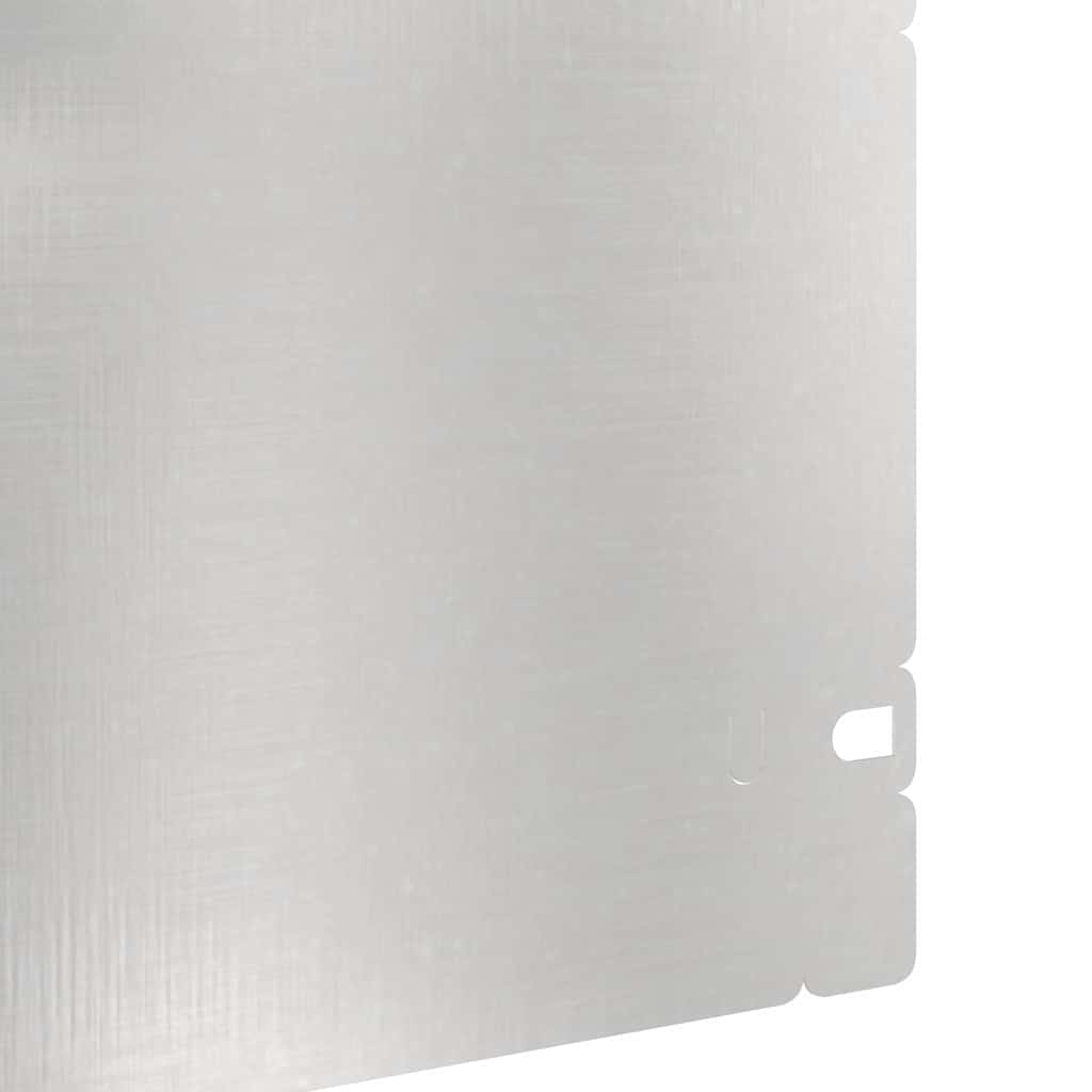 Bordure per prato 20 pezzi argento 103 x 0,05 x 22 cm acciaio inossidabile