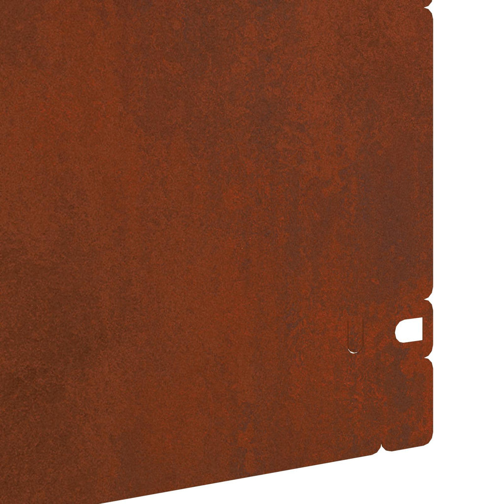 Bordure per prato 30 pz acciaio ruggine 103 x 0,05 x 22 cm