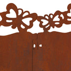 Bordure per prato 30 pz acciaio ruggine 103 x 0,05 x 22 cm