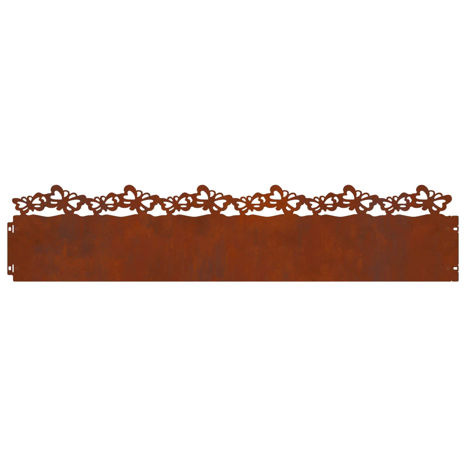 Bordure per prato 30 pz acciaio ruggine 103 x 0,05 x 22 cm