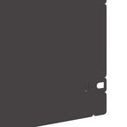 Bordure per prato 30 pcs Nero 103 x 22 cm Acciaio