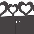 Bordure per prato 30 pcs Nero 103 x 22 cm Acciaio