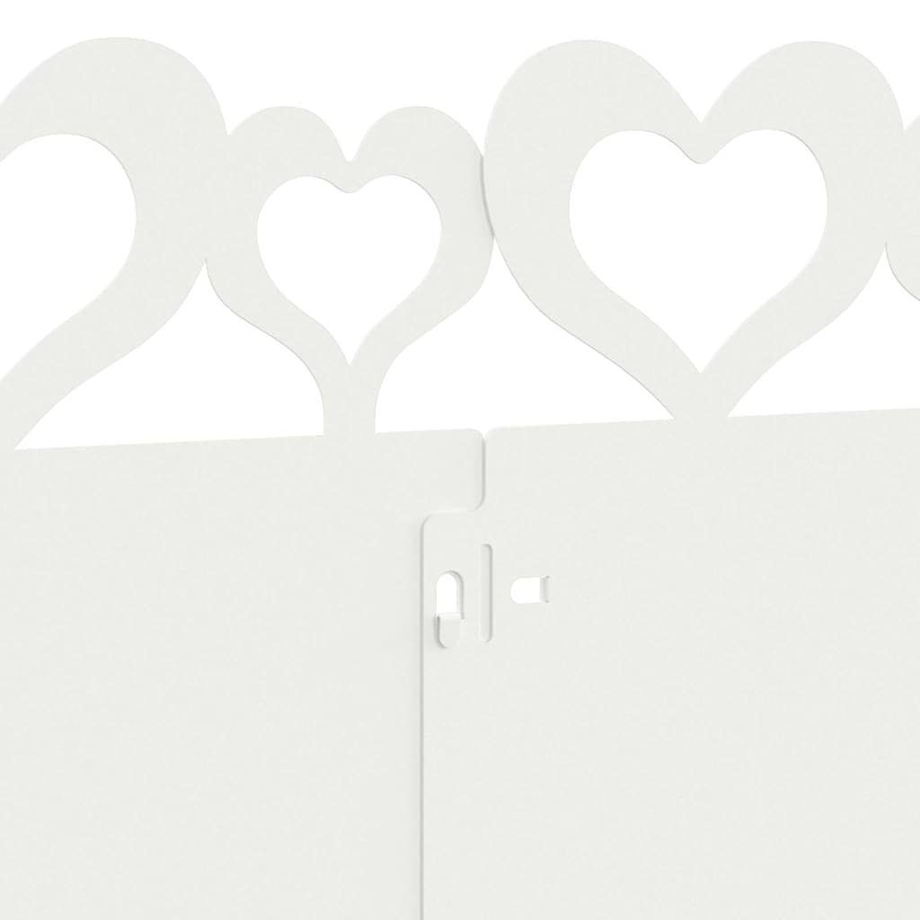 Bordure per prato 30 pezzi bianco 103 x 0,05 x 22 cm acciaio