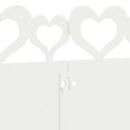 Bordure per prato 30 pezzi bianco 103 x 0,05 x 22 cm acciaio