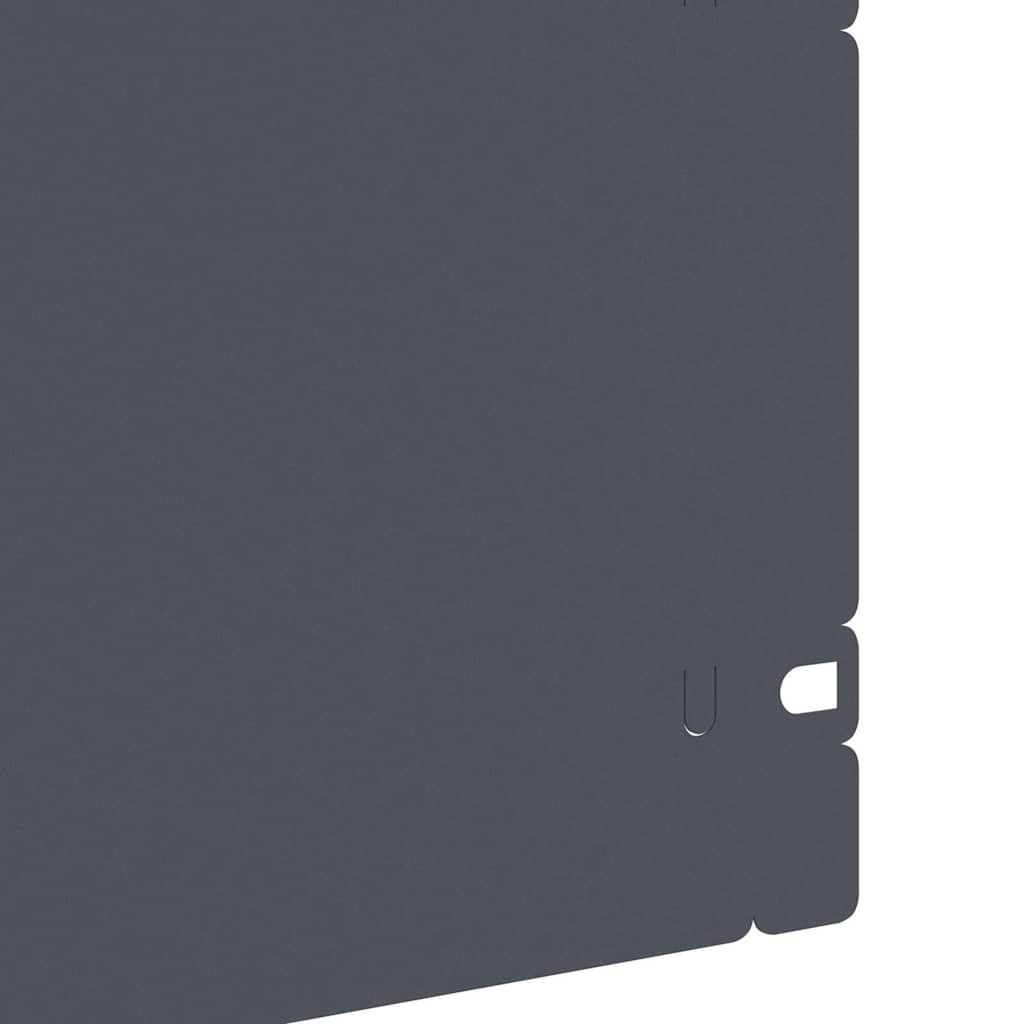 Bordure per prato 30 pcs Antracite 103 x 22 cm Acciaio