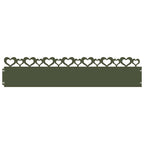 Bordure per prato 20 pz Verde oliva 103 x 22 cm Acciaio
