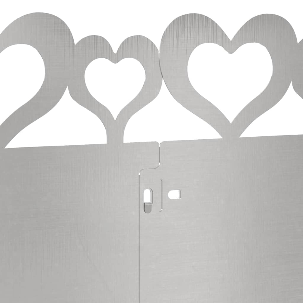 Bordure per prato 30 pezzi Argento 103 x 0,05 x 22 cm