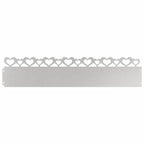 Bordure per prato 30 pezzi Argento 103 x 0,05 x 22 cm