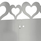 Bordure per prato 30 pezzi argento 103 x 0,05 x 22 cm acciaio zincato