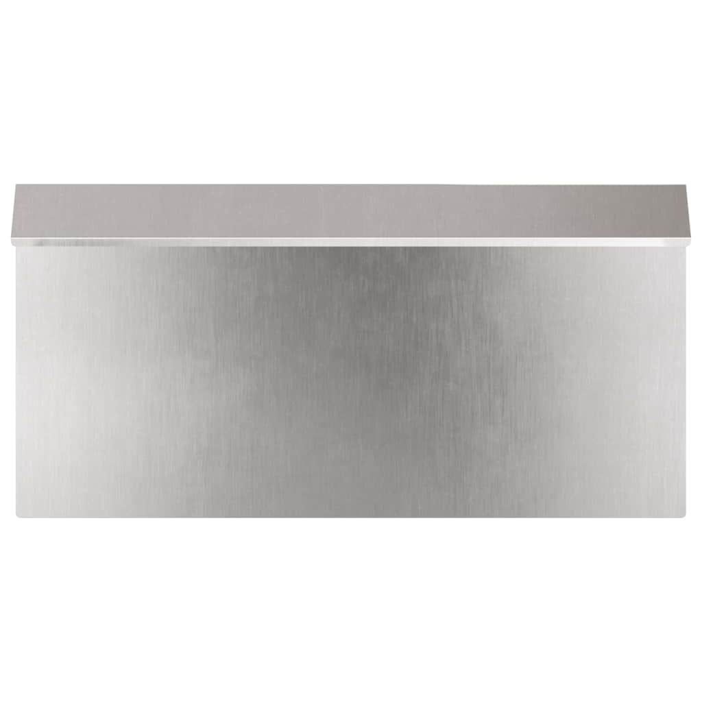 Recinto per lumache in acciaio inossidabile argento 50 x 3,5 x 25 cm