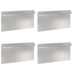 Recinto per lumache 4 pezzi Argento 50 x 3,5 x 25 cm