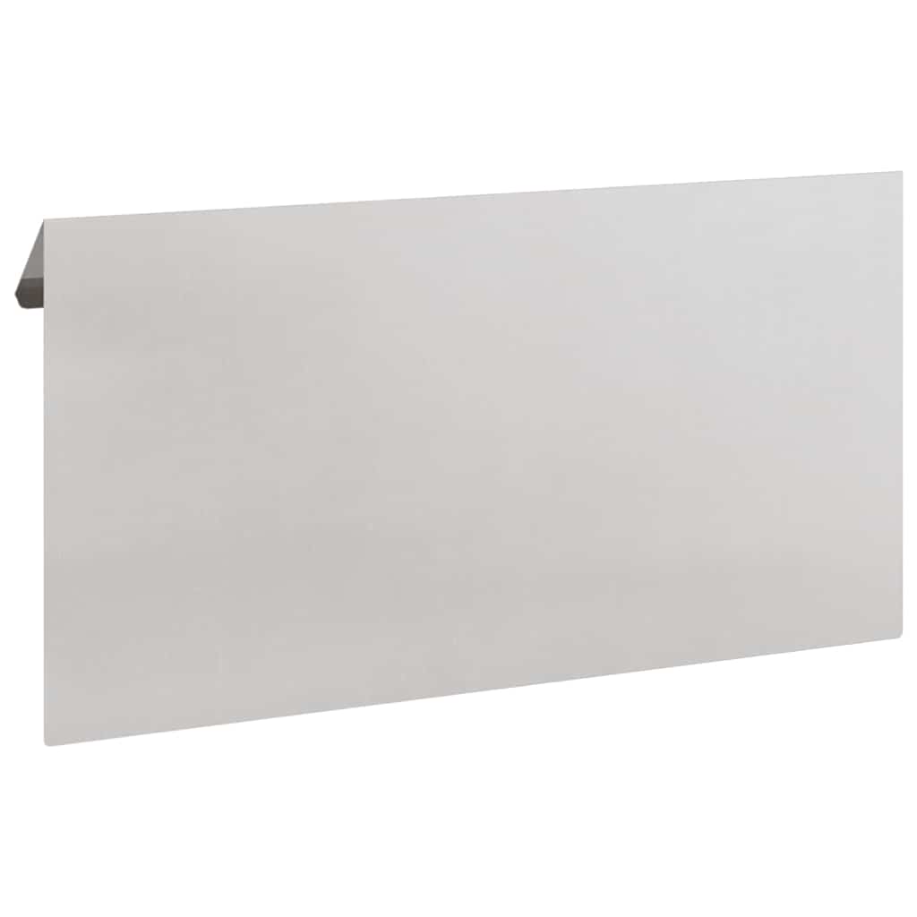 Recinto per lumache 4 pezzi Argento 50 x 3,5 x 25 cm