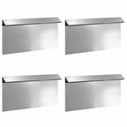 Recinto per lumache 4 pezzi Argento 50 x 3,5 x 25 cm