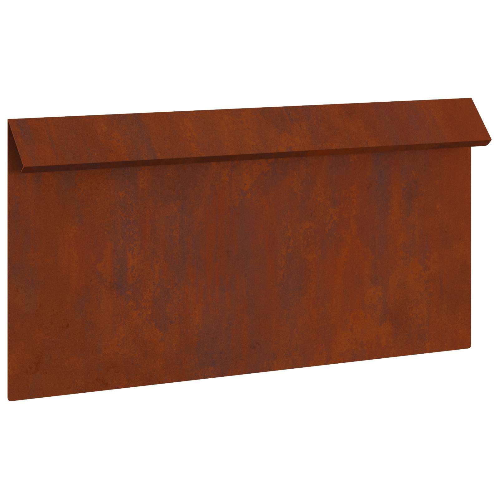 Recinto per lumache 4 pezzi Ruggine 50 x 3,5 x 25 cm