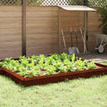 Recinto per lumache 16 pezzi Ruggine 50 x 3,5 x 25 cm