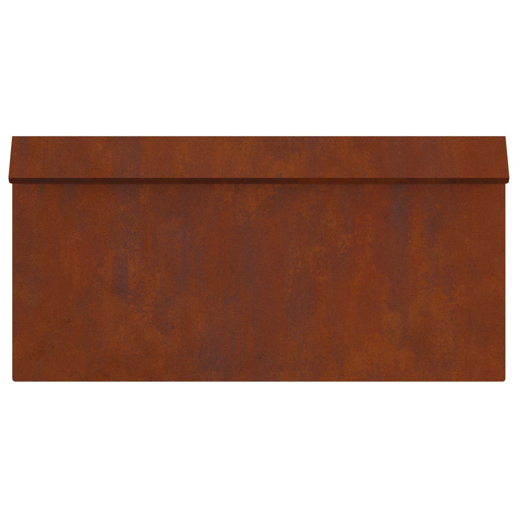 Recinto per lumache 16 pezzi Ruggine 50 x 3,5 x 25 cm