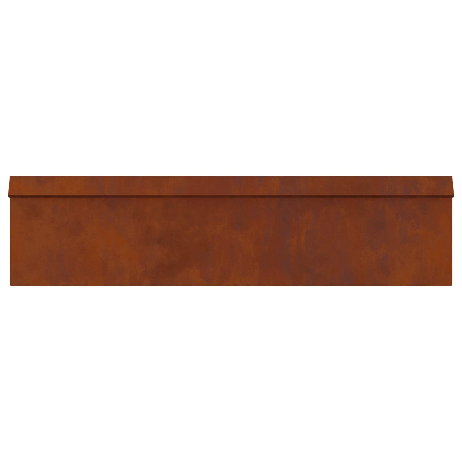 Recinto per lumache in acciaio Ruggine 100 x 3,5 x 25 cm