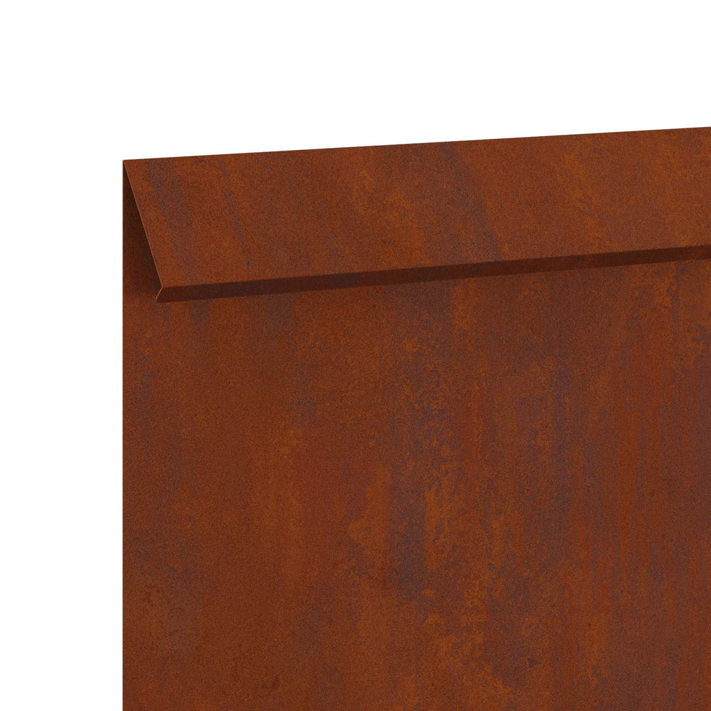 Recinto per lumache 16 pezzi acciaio ruggine 100 x 3,5 x 25 cm