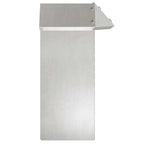 Recinto per lumache in acciaio inossidabile argento 13,5 x 13,5 x 25 cm