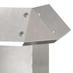Recinto per lumache in acciaio inossidabile 13,5 x 13,5 x 25 cm - Confezione 4 pezzi
