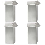 Recinto per lumache in acciaio inossidabile 13,5 x 13,5 x 25 cm - Confezione 4 pezzi