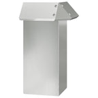 Recinto per lumache argento 13,5 x 13,5 x 25 cm acciaio zincato