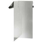Recinto per lumache argento 13,5 x 13,5 x 25 cm acciaio zincato