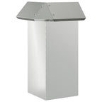 Recinto per lumache argento 13,5 x 13,5 x 25 cm acciaio zincato