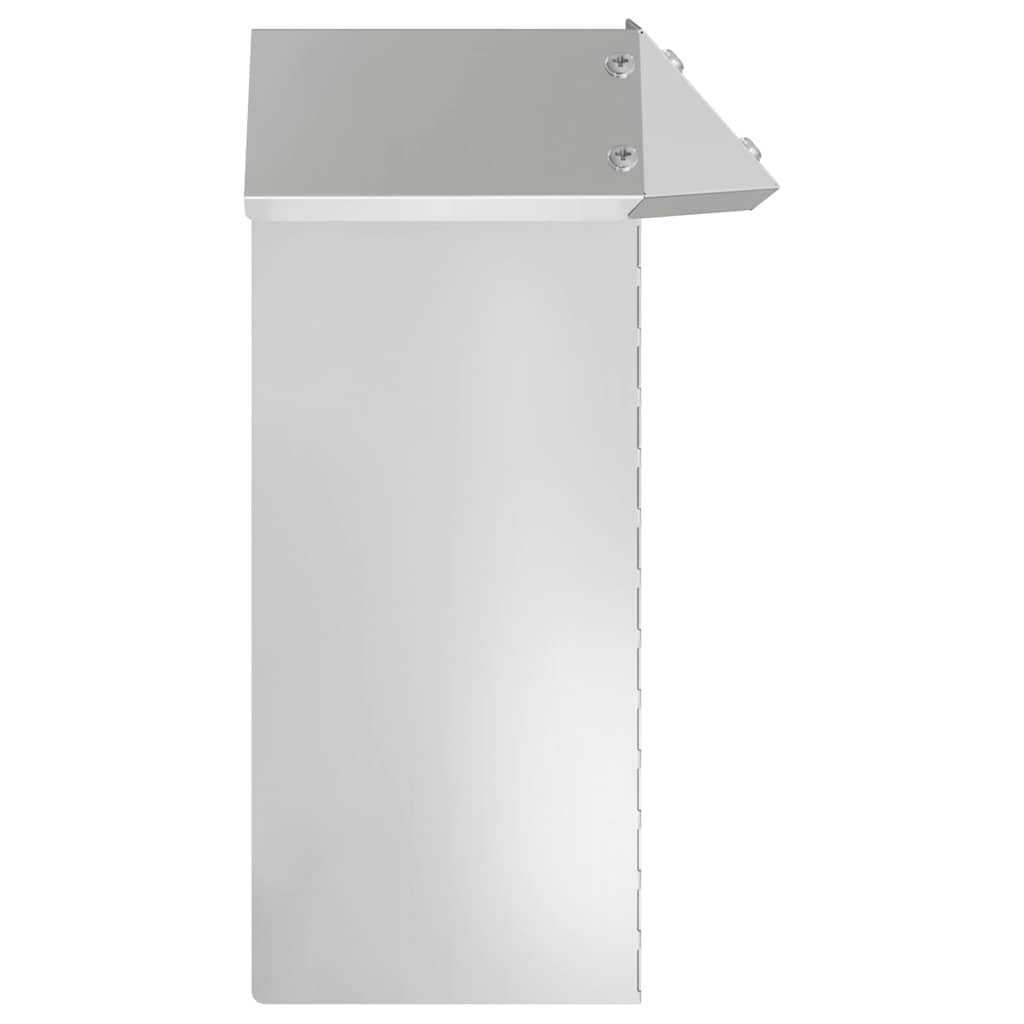 Recinto per lumache 4 pezzi Argento 13,5 x 13,5 x 25 cm