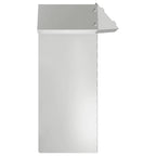 Recinto per lumache 4 pezzi Argento 13,5 x 13,5 x 25 cm