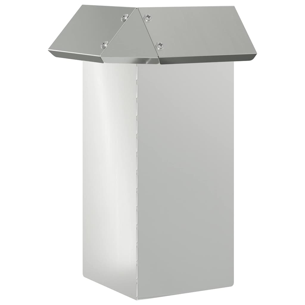 Recinto per lumache 4 pezzi Argento 13,5 x 13,5 x 25 cm