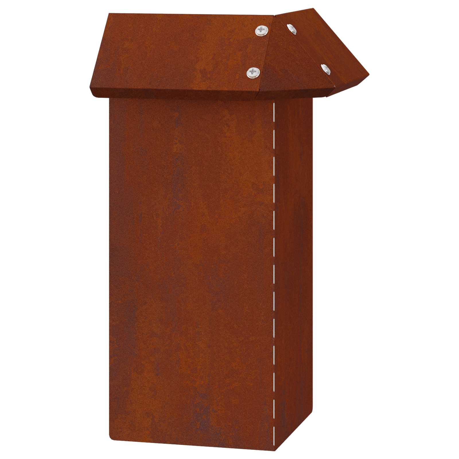 Recinto per lumache in acciaio Ruggine 13,5 x 13,5 x 25 cm