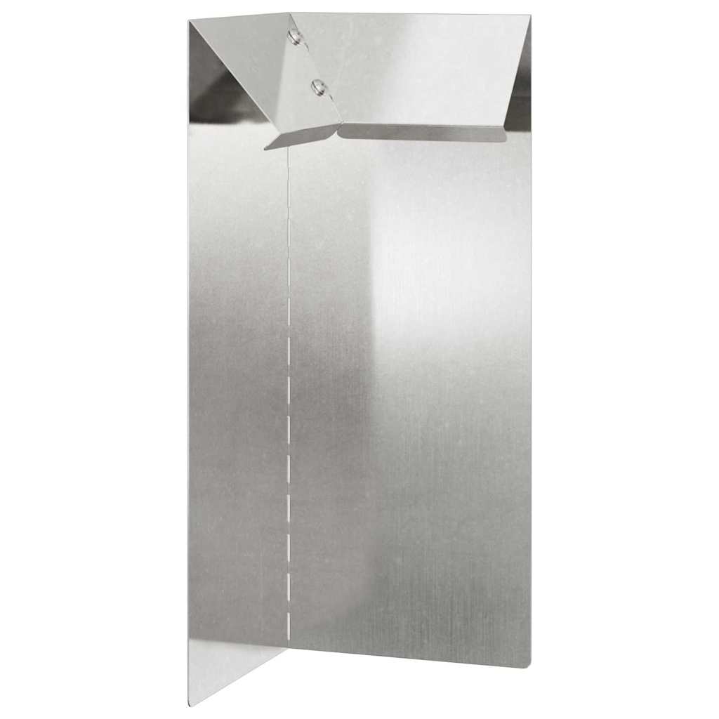 Recinto per lumache in acciaio inossidabile argento 10 x 10 x 25 cm
