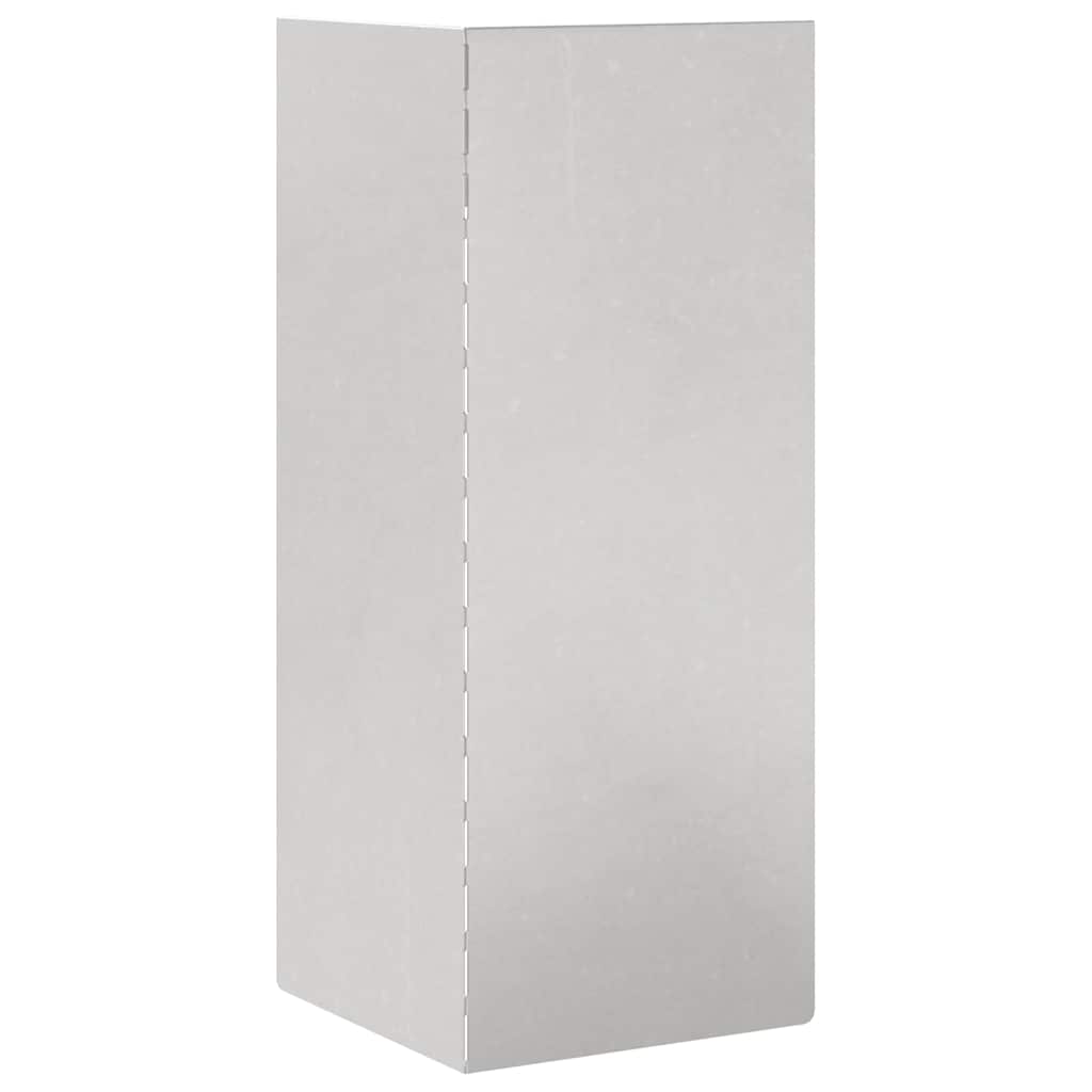 Recinto per lumache in acciaio inossidabile 4 pezzi Argento 10 x 10 x 25 cm