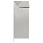 Recinto per lumache in acciaio inossidabile 4 pezzi Argento 10 x 10 x 25 cm