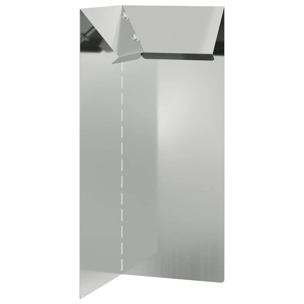 Recinto per lumache in acciaio zincato 10 x 10 x 25 cm Argento
