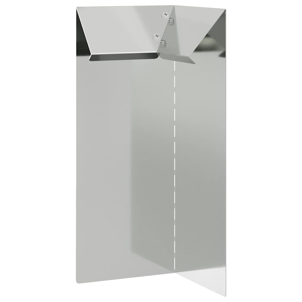 Recinto per lumache in acciaio zincato 10 x 10 x 25 cm Argento