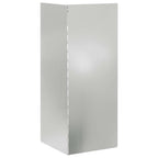 Recinto per lumache 4 pezzi acciaio zincato argento 10 x 10 x 25 cm