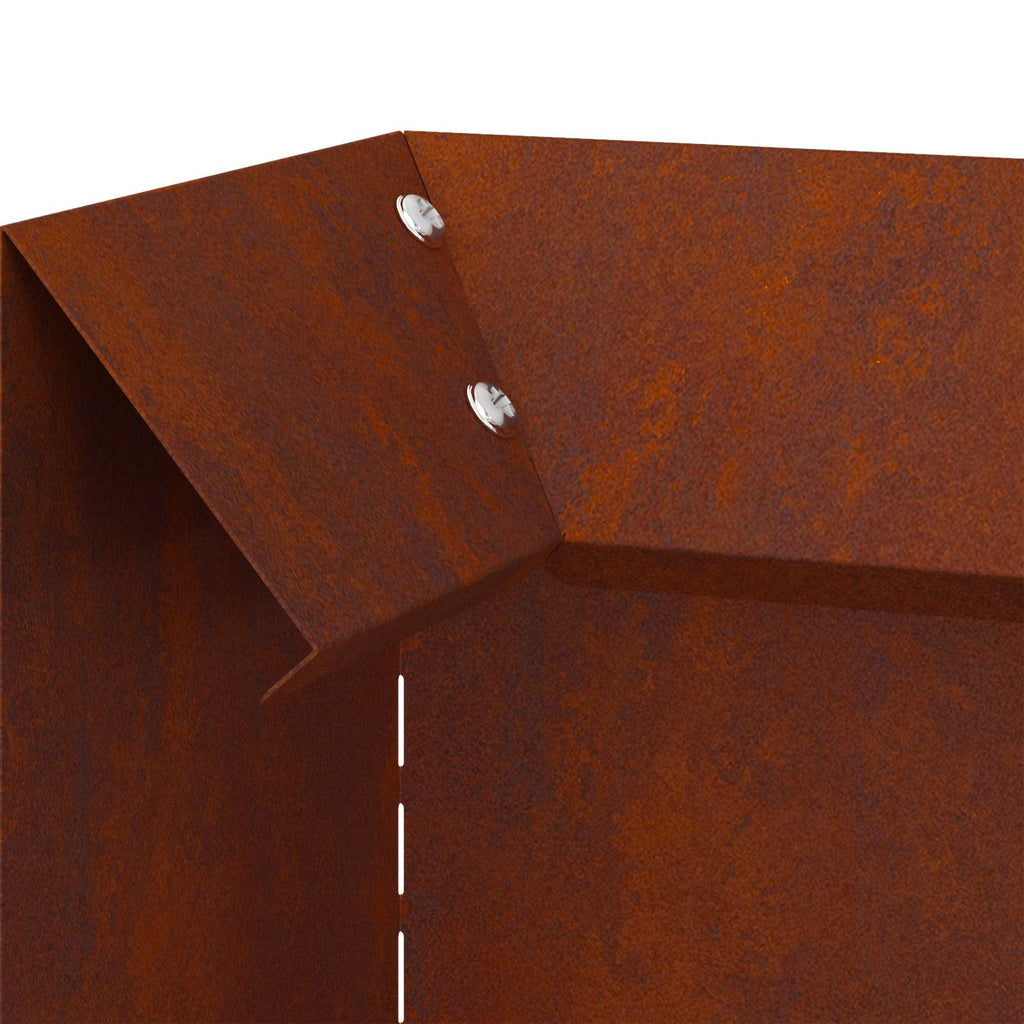 Recinto per lumache 4 pezzi Ruggine 10 x 10 x 25 cm