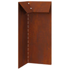 Recinto per lumache 4 pezzi Ruggine 10 x 10 x 25 cm