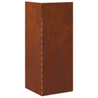 Recinto per lumache 4 pezzi Ruggine 10 x 10 x 25 cm