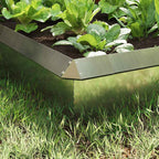 Recinzione per Lumaca Argento Acciaio Zincato 100x25 cm - Set 8 Pezzi