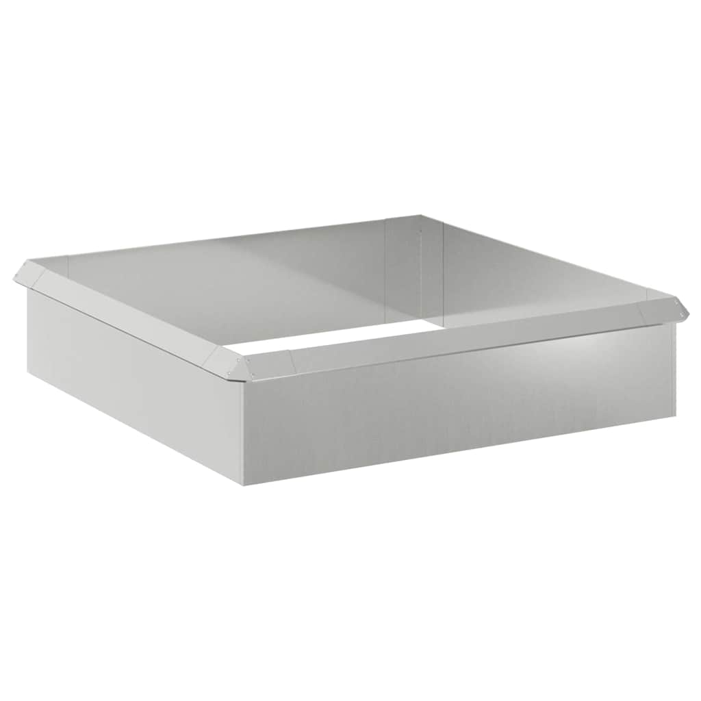 Recinzione per Lumaca Argento Acciaio Zincato 100x25 cm - Set 8 Pezzi
