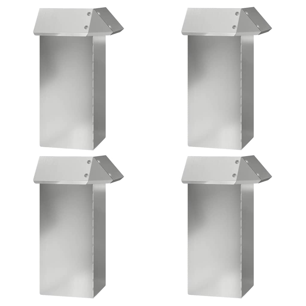 Recinzione per Lumaca Argento Acciaio Zincato 100x25 cm - Set 8 Pezzi