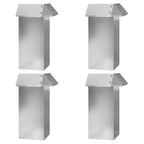 Recinzione per Lumaca Argento Acciaio Zincato 100x25 cm - Set 8 Pezzi