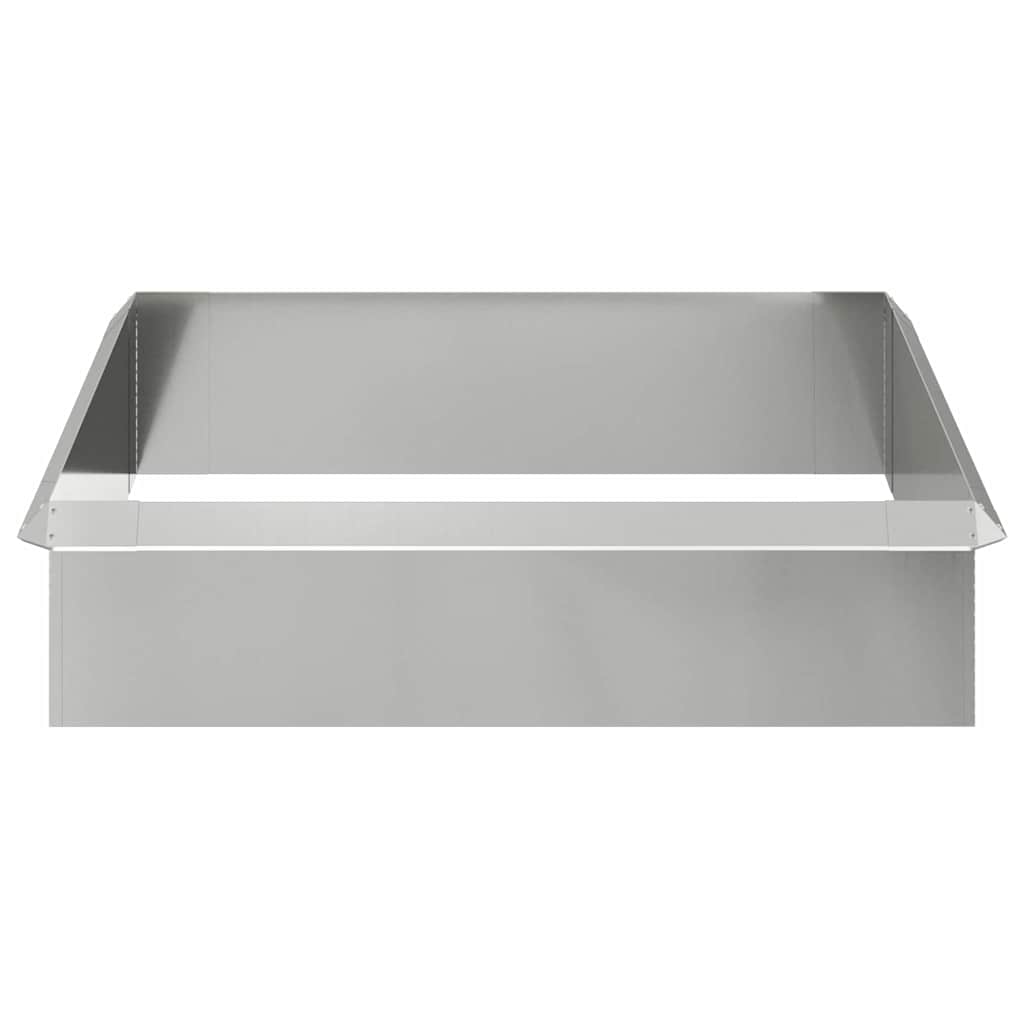 Recinzione per Lumaca Argento Acciaio Zincato 100x25 cm - Set 8 Pezzi