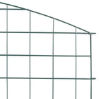 Set di Recinzione per Stagno 5 pezzi Verde 100 x 50 cm Acciaio